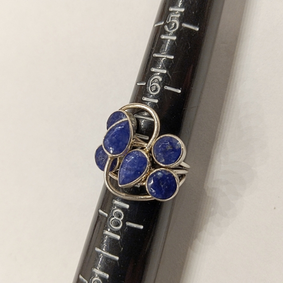 Handmade Sterling Silver Sapphire Ring - Picture 5 of 5